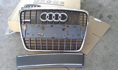 FS: OEM B7 S-Line Front Grill &amp; Filler Plate -- Great for Custom Projects or Replace-grillandfiller.jpg