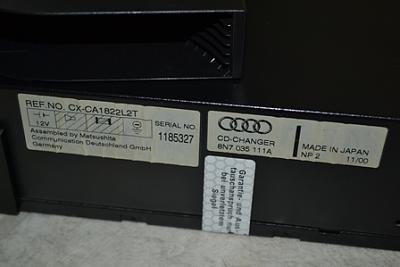 Audi OEM 6 Disc CD Changer -  + shipping-audi-cd-changer-007.jpg