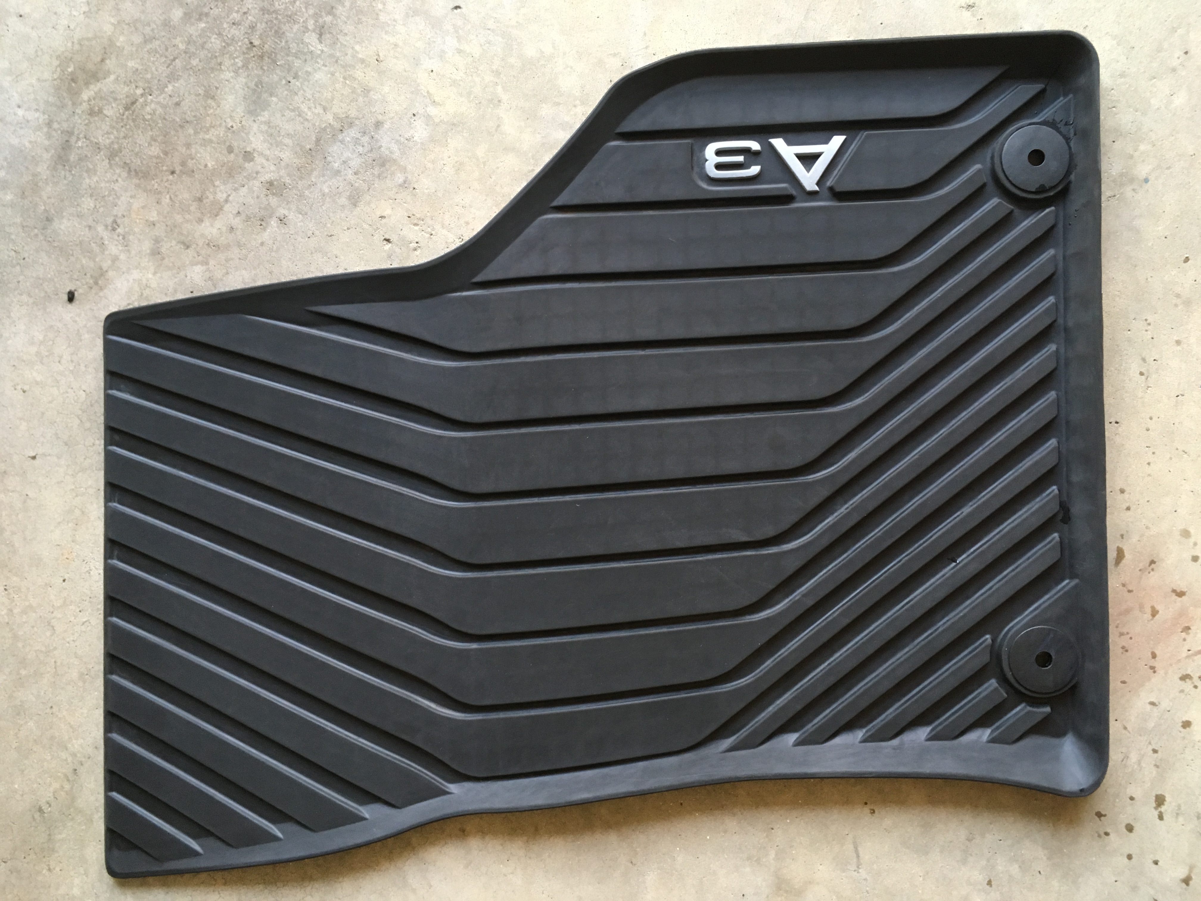 2015 A3/S3 Rubber Front Floor Mats OEM 40.00 the pair